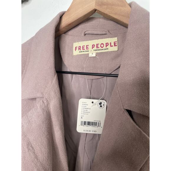 NWT Free People Olivia Vest Womens Small Tan Beige - Picture 11 of 12